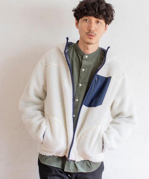 coen(コーエン)の「ボアフリースジップパーカー#(ブルゾン・メンズ・ブラウン/ナチュラル・LARGE/X-LARGE/SMALL/MEDIUM)」の20枚目の写真
