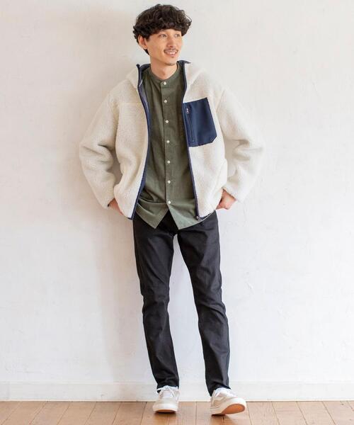 coen(コーエン)の「ボアフリースジップパーカー#(ブルゾン・メンズ・ブラウン/ナチュラル・LARGE/X-LARGE/SMALL/MEDIUM)」の22枚目の写真