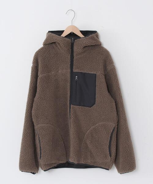 coen(コーエン)の「ボアフリースジップパーカー#(ブルゾン・メンズ・ブラウン/ナチュラル・LARGE/X-LARGE/SMALL/MEDIUM)」の17枚目の写真