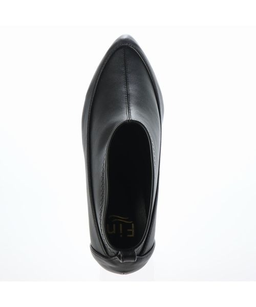 Fin（フィン）の「ポインテッドストレッチブーティー（ブーツ・レディース・ブラック/ベージュ・22.5cm/23cm/23.5cm/24cm/24.5cm/25cm）」の5枚目の写真