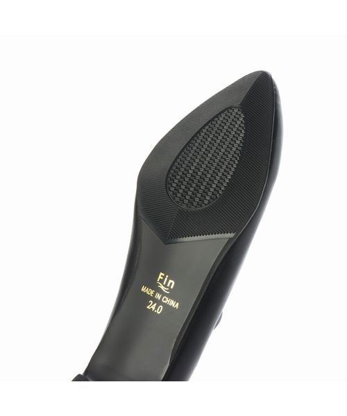 Fin（フィン）の「ポインテッドストレッチブーティー（ブーツ・レディース・ブラック/ベージュ・22.5cm/23cm/23.5cm/24cm/24.5cm/25cm）」の7枚目の写真