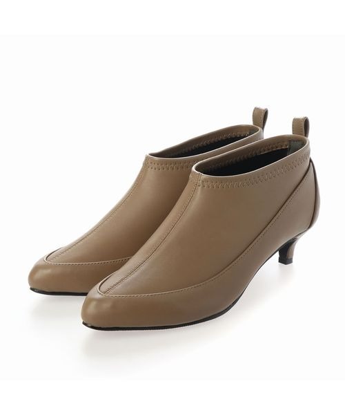 Fin（フィン）の「ポインテッドストレッチブーティー（ブーツ・レディース・ブラック/ベージュ・22.5cm/23cm/23.5cm/24cm/24.5cm/25cm）」の15枚目の写真