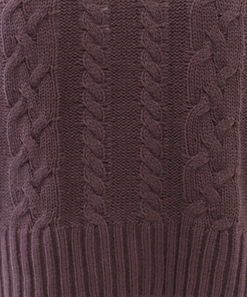 PairPair（ペアペア）の「ケーブルショートニット×ロンTセット（ニット/セーター・レディース・アイボリー/ダークパープル/ダークブルー・FREE）」の18枚目の写真