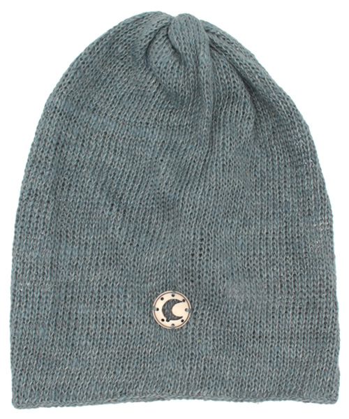 チャイハネ（チャイハネ）の「【チャイハネ】ムーンモチーフ付きアサンジキャップ（ユニセックス）（ニットキャップ/ビーニー・レディース・キナリ/イエロー/グリーン/ピンク/ブルー・FREE）」の4枚目の写真