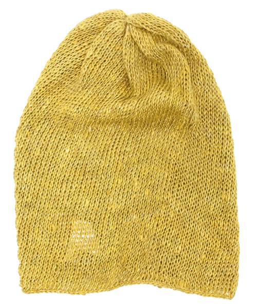 チャイハネ（チャイハネ）の「【チャイハネ】ムーンモチーフ付きアサンジキャップ（ユニセックス）（ニットキャップ/ビーニー・レディース・キナリ/イエロー/グリーン/ピンク/ブルー・FREE）」の6枚目の写真