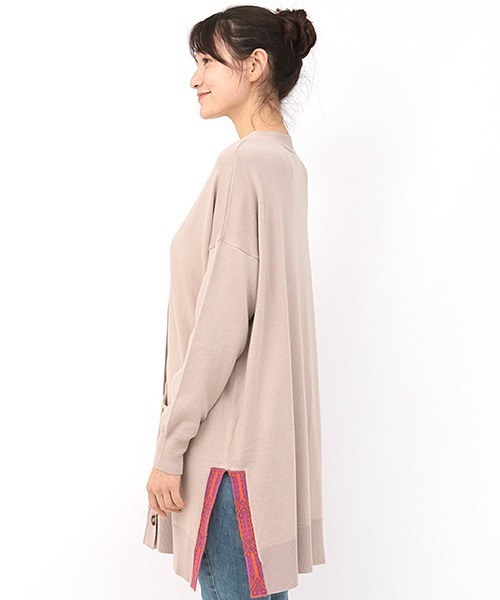 チチカカ（チチカカ）の「エコベロウォシャブルニットカーディガン（カーディガン/ボレロ・レディース・ブラック/ベージュ/カーキ・FREE）」の13枚目の写真