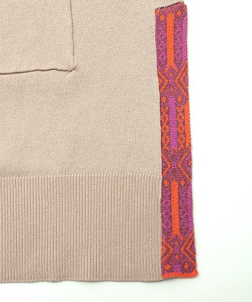 チチカカ（チチカカ）の「エコベロウォシャブルニットカーディガン（カーディガン/ボレロ・レディース・ブラック/ベージュ/カーキ・FREE）」の5枚目の写真