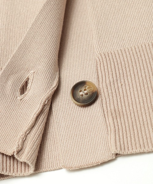 チチカカ（チチカカ）の「エコベロウォシャブルニットカーディガン（カーディガン/ボレロ・レディース・ブラック/ベージュ/カーキ・FREE）」の14枚目の写真