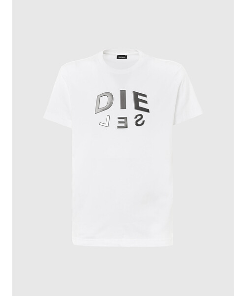 DIESEL（ディーゼル）の「メンズ Tシャツ ロゴ タイト 半袖