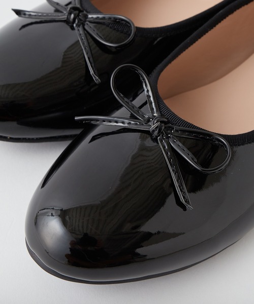 one after another NICE CLAUP（ワンアフターアナザーナイスクラップ）の「ヒールアップ バレエシューズ（バレエシューズ・レディース・ブラック/モカ・SMALL/MEDIUM/LARGE）」の8枚目の写真