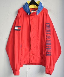 TOMMY HILFIGER（トミーヒルフィガー）の「【ヴィンテージ古着】TOMMY HILFIGER/トミーヒルフィガー フード付き フルジップ ナイロンジャケット 2XL（ナイロンジャケット・キッズ）」