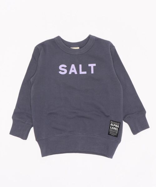 ALPHA LABEL(アルファーレーベル)の「Seasoning Sweat shirt(スウェット・キッズ・ブラック/ネイビー/レッド/カーキ/ピンク/ミント/マスタード/アイボリー・100/110/120/130/140/150)」の5枚目の写真