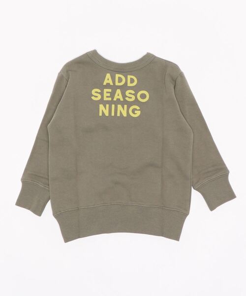 ALPHA LABEL(アルファーレーベル)の「Seasoning Sweat shirt(スウェット・キッズ・ブラック/ネイビー/レッド/カーキ/ピンク/ミント/マスタード/アイボリー・100/110/120/130/140/150)」の15枚目の写真