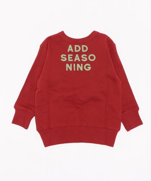 ALPHA LABEL(アルファーレーベル)の「Seasoning Sweat shirt(スウェット・キッズ・ブラック/ネイビー/レッド/カーキ/ピンク/ミント/マスタード/アイボリー・100/110/120/130/140/150)」の11枚目の写真