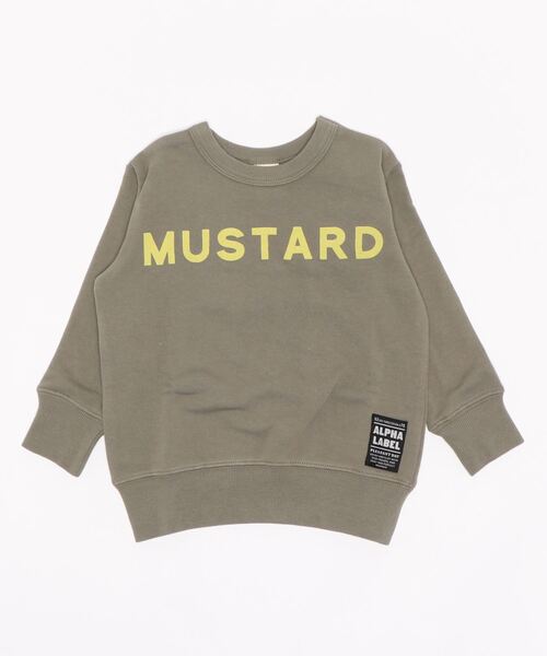 ALPHA LABEL(アルファーレーベル)の「Seasoning Sweat shirt(スウェット・キッズ・ブラック/ネイビー/レッド/カーキ/ピンク/ミント/マスタード/アイボリー・100/110/120/130/140/150)」の14枚目の写真