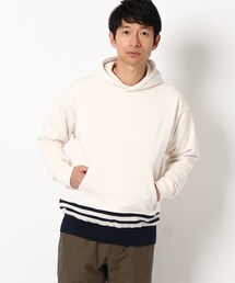 THE SHOP TK  | ニットリブブライト裏毛パーカー(パーカー)