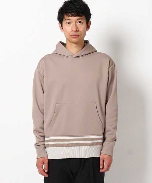 THE SHOP TK （ザ ショップ ティーケー ）の「◆ニットリブブライト裏毛パーカー（パーカー・メンズ・ライトブルー/ベージュ/ネイビー/オフホワイト・01/02/03/04/05）」の14枚目の写真