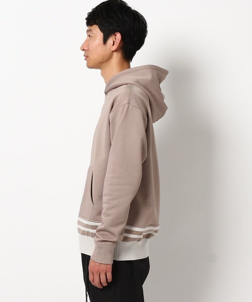 THE SHOP TK （ザ ショップ ティーケー ）の「◆ニットリブブライト裏毛パーカー（パーカー・メンズ・ライトブルー/ベージュ/ネイビー/オフホワイト・01/02/03/04/05）」の7枚目の写真