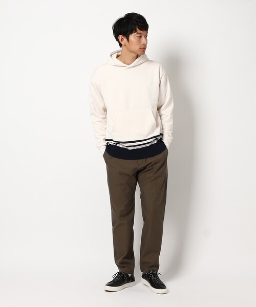 THE SHOP TK （ザ ショップ ティーケー ）の「◆ニットリブブライト裏毛パーカー（パーカー・メンズ・ライトブルー/ベージュ/ネイビー/オフホワイト・01/02/03/04/05）」の6枚目の写真