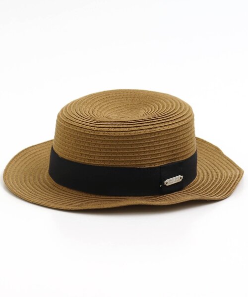 apres les cours（アプレレクール）の「カンカン帽_UVカット（ハット・キッズ・ブラウン/キナリ・50/52/54/48）」の2枚目の写真