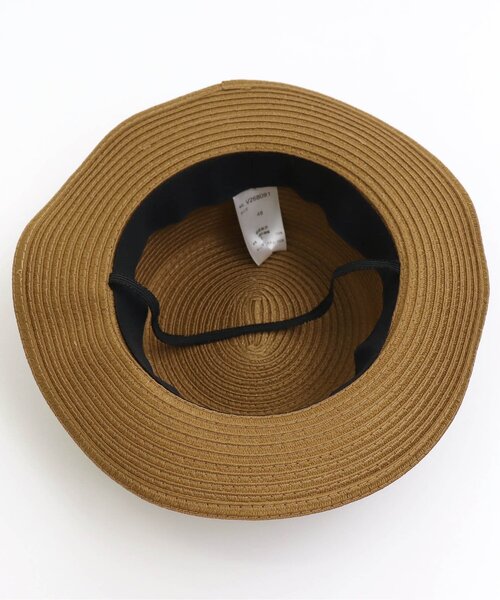 apres les cours（アプレレクール）の「カンカン帽_UVカット（ハット・キッズ・ブラウン/キナリ・50/52/54/48）」の5枚目の写真