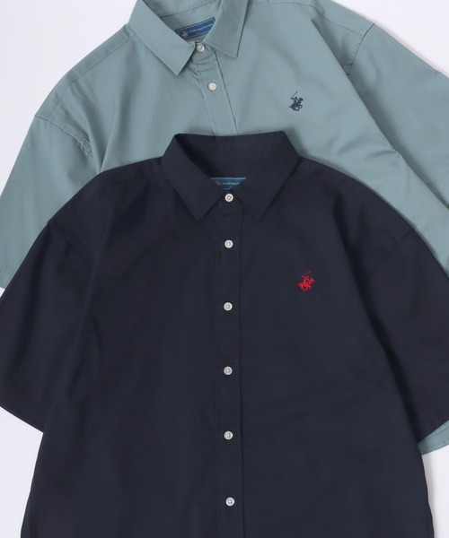 Burberry♡コットンケーブルポロシャツ　ワンポイント刺繍 BEVERLY HILLS POLO CLUB（ビバリーヒルズポロクラブ）の