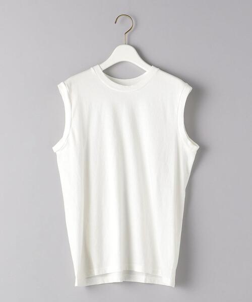 HANES（ヘインズ）の「別注＜Hanes（ヘインズ）＞ノースリーブ Tシャツ◆（Tシャツ/カットソー・レディース・ホワイト/ブラウン/ライトピンク・SMALL）」の13枚目の写真