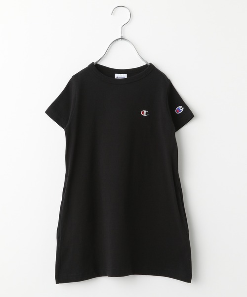 Champion（チャンピオン）の「【Champion(チャンピオン）】ワンポイントワンピース(KIDS)（ワンピース・キッズ・ブラック/ベージュ/パープル・MEDIUM/LARGE/X-LARGE/XX-LARGE/3L/4L）」の7枚目の写真
