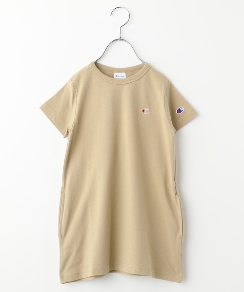 Champion（チャンピオン）の「【Champion(チャンピオン）】ワンポイントワンピース(KIDS)（ワンピース・キッズ・ブラック/ベージュ/パープル・MEDIUM/LARGE/X-LARGE/XX-LARGE/3L/4L）」の8枚目の写真