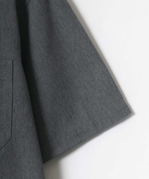 Dickies（ディッキーズ）の「Dickies/ディッキーズ オーバーサイズ T/Cツイル レギュラーカラー 半袖シャツ/ワークシャツ（シャツ/ブラウス・メンズ・チャコールグレー/ブラック/ベージュ/アイボリー/ホワイト系その他/グレー系その他/ブラック系その他/ベージュ系その他・M/L/XL）」の18枚目の写真