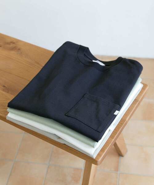 URBAN RESEARCH DOORS（アーバンリサーチドアーズ）の「オーガニックコットンボックスTシャツ（Tシャツ/カットソー・メンズ・ホワイト/ブラック/グレー系その他/グリーン系その他・40/38）」の3枚目の写真