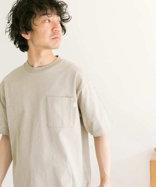 URBAN RESEARCH DOORS（アーバンリサーチドアーズ）の「オーガニックコットンボックスTシャツ（Tシャツ/カットソー・メンズ・ホワイト/ブラック/グレー系その他/グリーン系その他・40/38）」の13枚目の写真