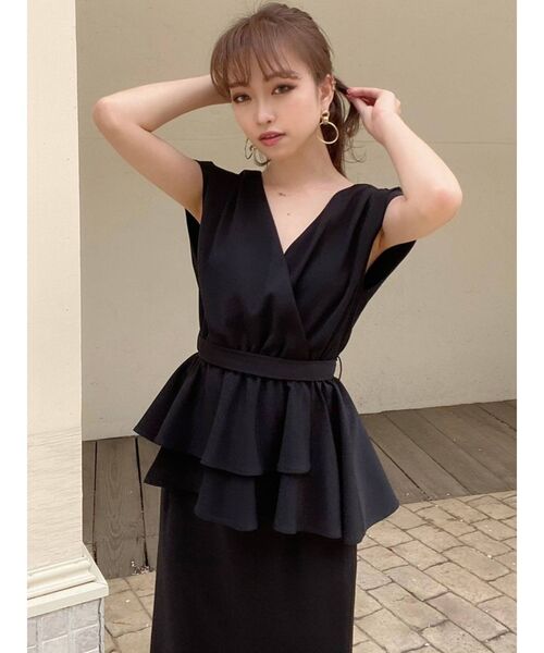 RESEXXY（リゼクシー）の「アシメデザイントップス【セットアップ着用可能】（Tシャツ/カットソー・レディース・ブラック/アイボリー/ミント・FREE）」の12枚目の写真