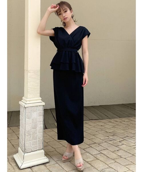 RESEXXY（リゼクシー）の「アシメデザイントップス【セットアップ着用可能】（Tシャツ/カットソー・レディース・ブラック/アイボリー/ミント・FREE）」の9枚目の写真