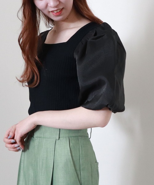 LOUNIE　オーガンジー　2wayニットカーディガン プルオーバー 楽天市場】セール 秋冬 モヘアタッチループ編み2wayニット