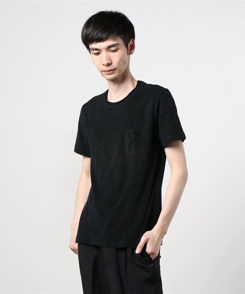 GUY ROVER（ギローバー）の「GUY ROVER / クルーネックパイルカットソー（Tシャツ/カットソー・メンズ・ホワイト/ブラック/グレー・SMALL/MEDIUM/LARGE）」の10枚目の写真