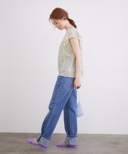 MADEMOISELLE ROPE'（マドモアゼル ロペ）の「【melissa】オープンメッシュ フラットサンダル（サンダル・レディース・ラベンダー/ブラック/キャメル・38/37/36）」の10枚目の写真