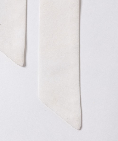 INTER FACTORY（インターファクトリー）の「ファッションインフルエンサー poyo - シンプルリボンタイ　made in INTER FACTORY（ネクタイ・レディース・ホワイト/ブラック・FREE）」の6枚目の写真