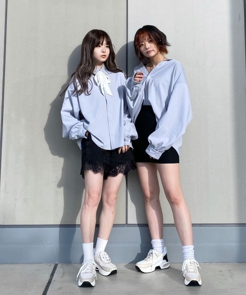 INTER FACTORY（インターファクトリー）の「ファッションインフルエンサー poyo - シンプルリボンタイ　made in INTER FACTORY（ネクタイ・レディース・ホワイト/ブラック・FREE）」の15枚目の写真