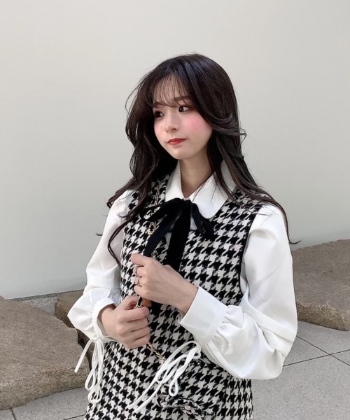 INTER FACTORY（インターファクトリー）の「ファッションインフルエンサー poyo - シンプルリボンタイ　made in INTER FACTORY（ネクタイ・レディース・ホワイト/ブラック・FREE）」の19枚目の写真