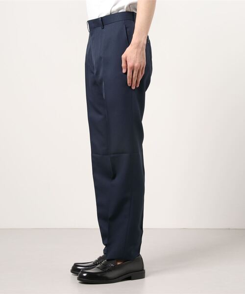 Perfect Suit FActory（パーフェクトスーツファクトリー）の「【洗える】千鳥ノータックパンツ　ブルー（スラックス・メンズ・ブルー・76/73/79/82/85）」の6枚目の写真