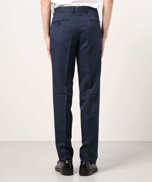 Perfect Suit FActory（パーフェクトスーツファクトリー）の「【洗える】千鳥ノータックパンツ　ブルー（スラックス・メンズ・ブルー・76/73/79/82/85）」の4枚目の写真