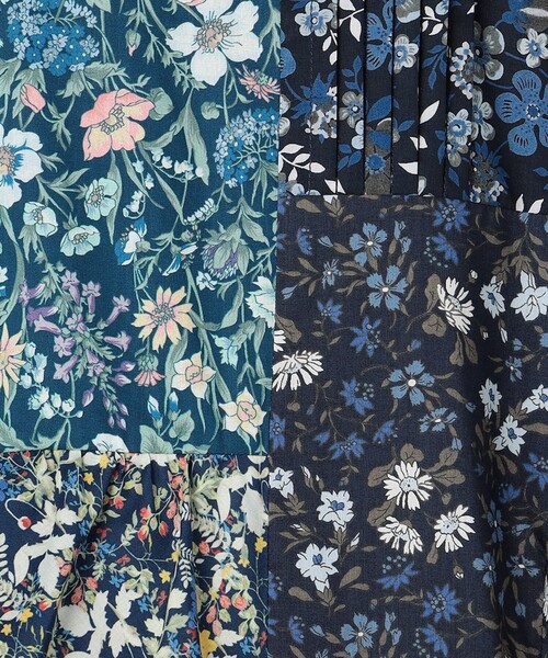 ANEVER（アンエバー）の「【VERONICA】LIBERTY x ANEVER FLOWER パッチワーク ドレス（ワンピース・レディース・ネイビー系/イエロー系・38）」の14枚目の写真