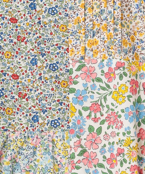 ANEVER（アンエバー）の「【VERONICA】LIBERTY x ANEVER FLOWER パッチワーク ドレス（ワンピース・レディース・ネイビー系/イエロー系・38）」の15枚目の写真