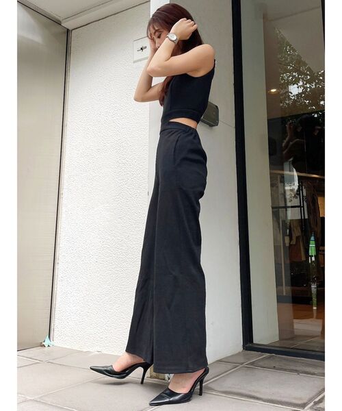 GYDA（ジェイダ）の「バックZIPテレコロンパース（つなぎ/オールインワン・レディース・アイボリー/ブラック/ブラウン/ピンク・FREE）」の16枚目の写真