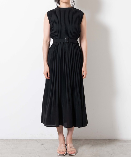 WEGO（ウィゴー）の「WEGO/消しプリーツノースリーブワンピース（ワンピース・レディース・オレンジ系その他2/ブラック・FREE）」の13枚目の写真