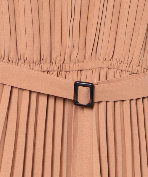 WEGO（ウィゴー）の「WEGO/消しプリーツノースリーブワンピース（ワンピース・レディース・オレンジ系その他2/ブラック・FREE）」の14枚目の写真