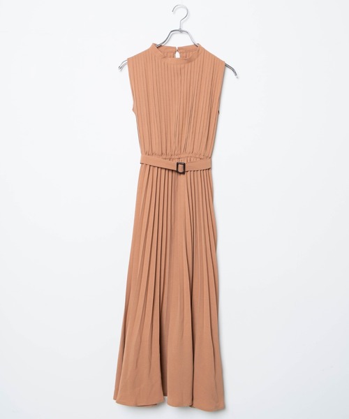 WEGO（ウィゴー）の「WEGO/消しプリーツノースリーブワンピース（ワンピース・レディース・オレンジ系その他2/ブラック・FREE）」の18枚目の写真