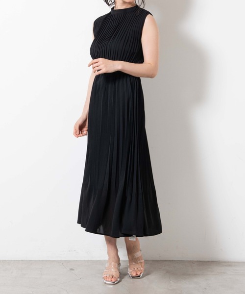 WEGO（ウィゴー）の「WEGO/消しプリーツノースリーブワンピース（ワンピース・レディース・オレンジ系その他2/ブラック・FREE）」の10枚目の写真