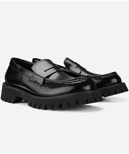 WESTBOY（ウエストボーイ）の「厚底ソールチャンキーコインローファー WO21S311SH 【WB ORIGINALS】（ドレスシューズ・メンズ・ブラック・42/43/40/41）」の3枚目の写真